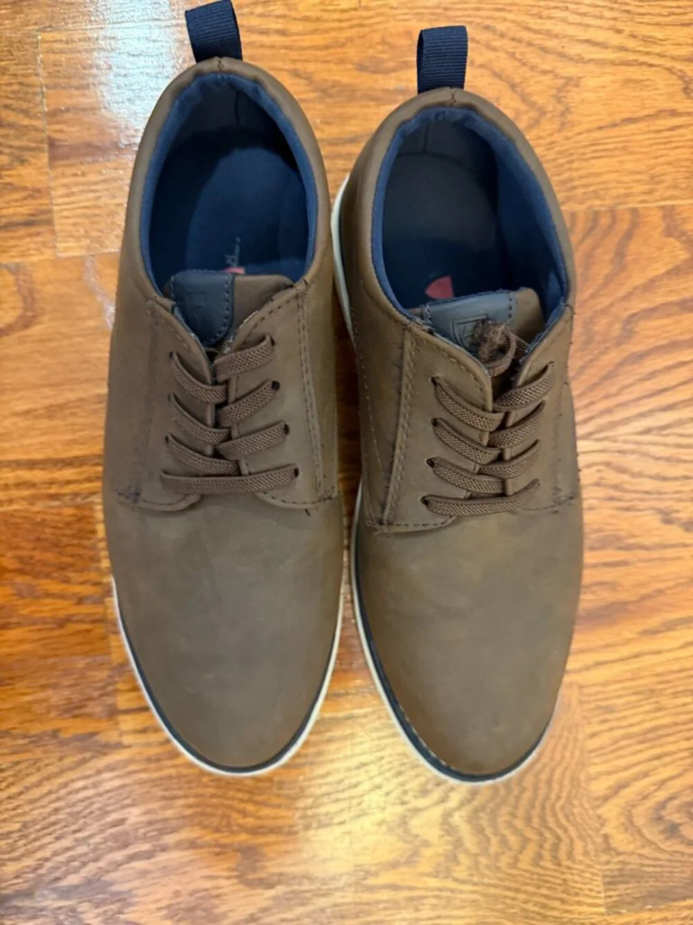 Deer Stags Dapper Jr Boys Brown Dress Shoes Size 3M